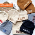 Embroidered Name newborn Beanie Hat, Personalized Hat, Kids Name Hat, Unisex Toddler Hat, Newborn Hat, Baby Shower Gift, Christmas Kids