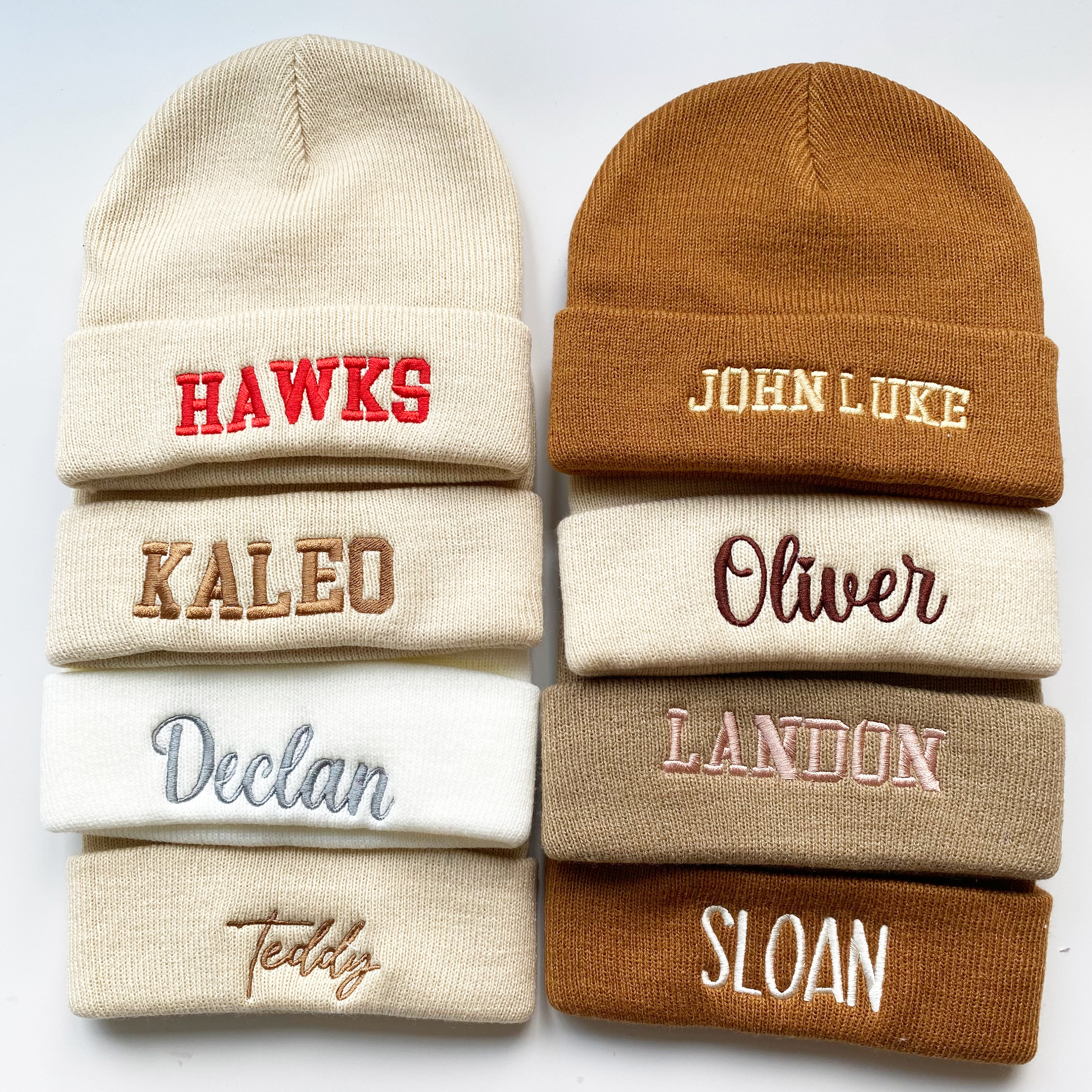 Embroidered Name newborn Beanie Hat, Personalized Hat, Kids Name Hat, Unisex Toddler Hat, Newborn Hat, Baby Shower Gift, Christmas Kids