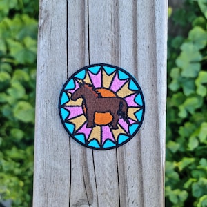 the horse embroidered patch