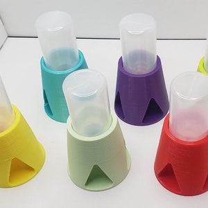 3Dプリントの接着剤ボトルスタンド - 無料ボトル付き - ラインストーンクラフト用の接着剤スタンド - ダイヤモンドアート - ラインストーンカップ - ドリル - キラキラ