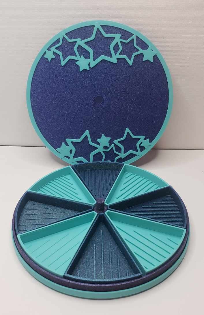 Bundle Spinnable 3D Printed Hexagon Rhinestone Trays W/multiple Inserts &  Glue Stand Silk Diamond Art Trays, Rhinestone Storage, Bling Art 
