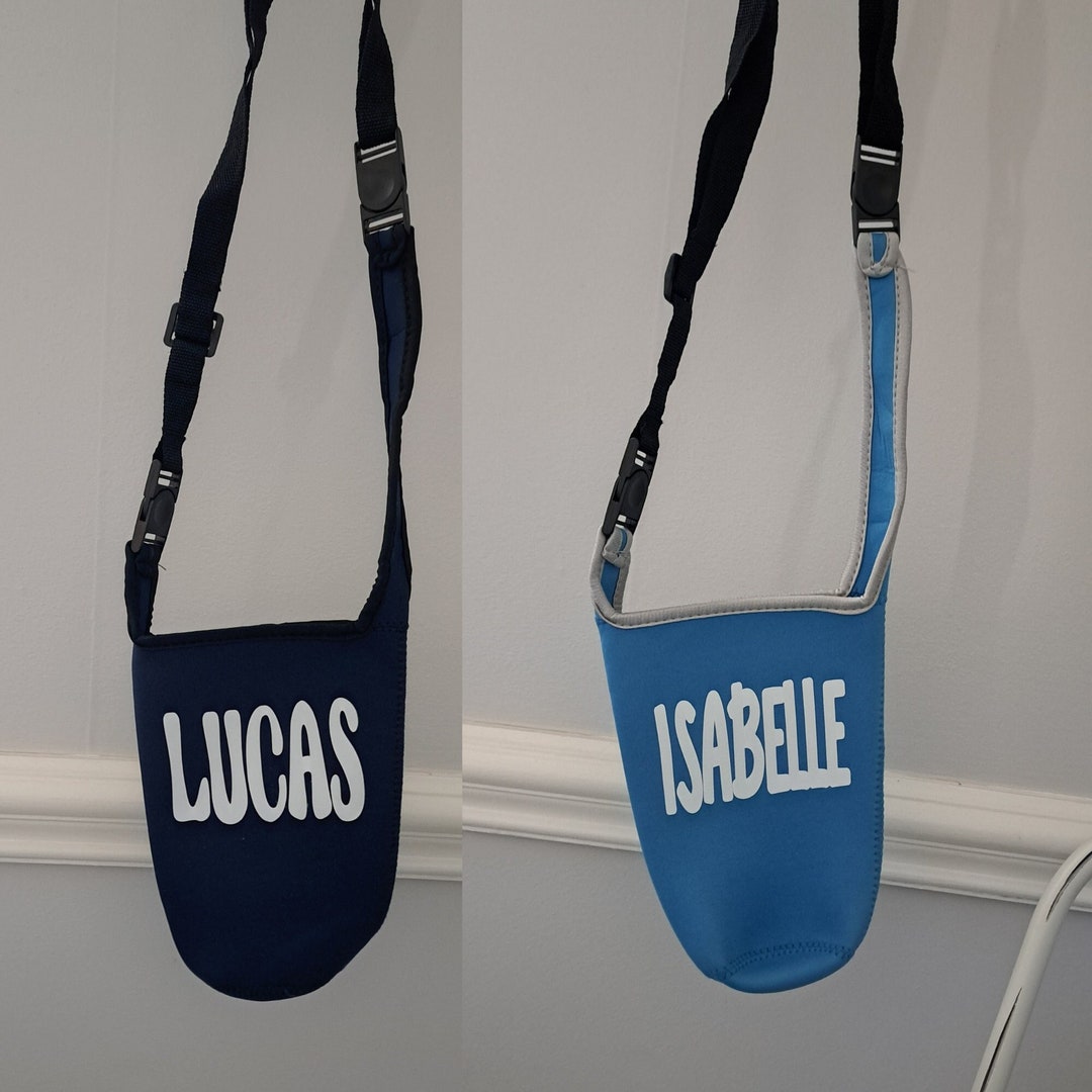 Personalized Water Bottle Carrier Bag /water Bottle Shoulder Etsy