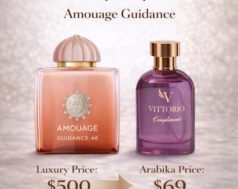 Eau de parfum Complimento 100 ml - Vittorio - Inspired By Amouage Guidance 46 - Parfum de niche - (unisexe) - Crémeux floral • Boisé • Doux