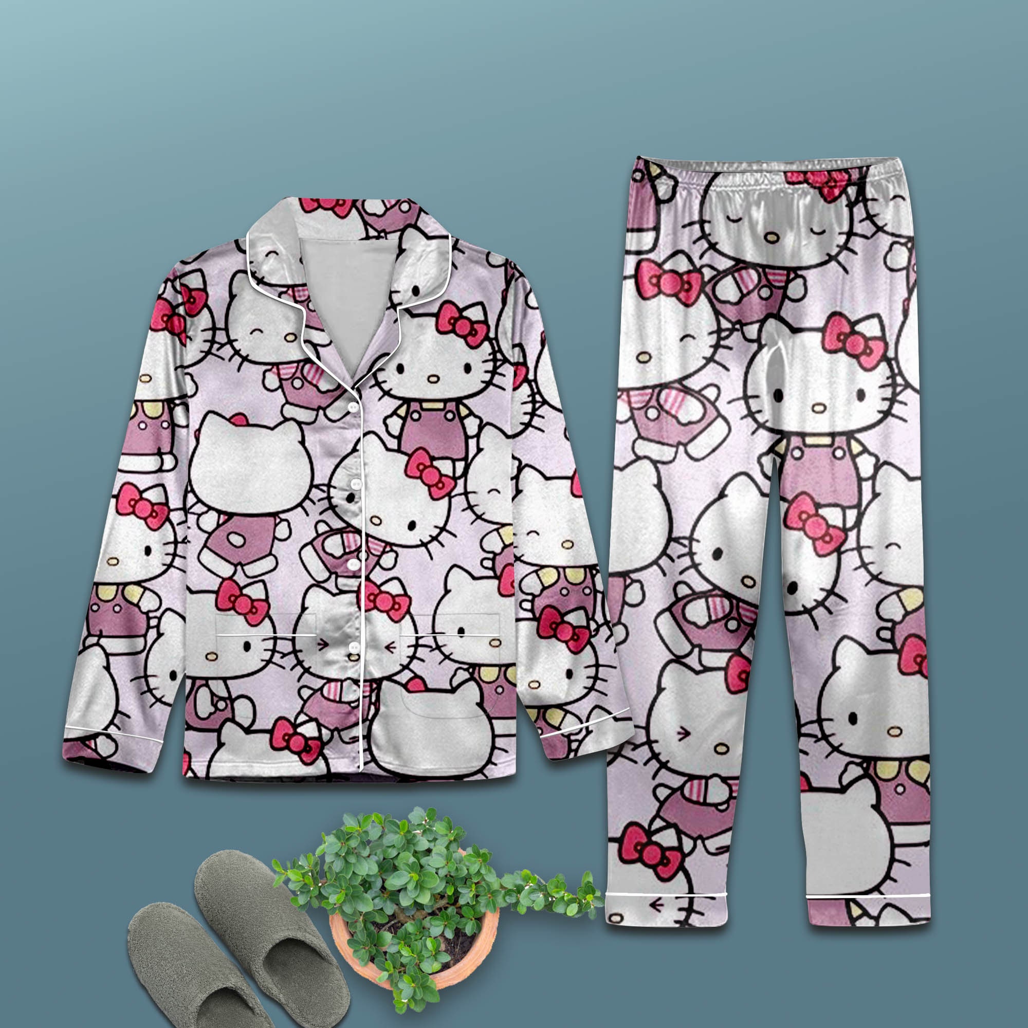 Hello Kitty Pajamas Set, Family Pajamas Set sold by Flossie Surrounding, SKU 99271735