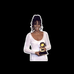 Whitney Houston Grammys Sticker
