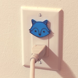 Cute Animal Fox Power Outlet Safety Cover For Canada/US/Japan/Mexico image 1