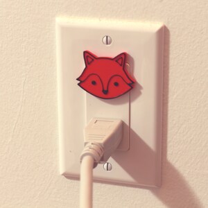 Cute Animal Fox Power Outlet Safety Cover For Canada/US/Japan/Mexico image 5