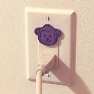 Cute Animal Monkey Power Outlet Safety Cover For Canada/US/Japan/Mexico image 4