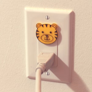 Cute Animal Tiger Power Outlet Safety Cover For Canada/US/Japan/Mexico image 6