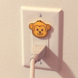 Cute Animal Monkey Power Outlet Safety Cover For Canada/US/Japan/Mexico image 6