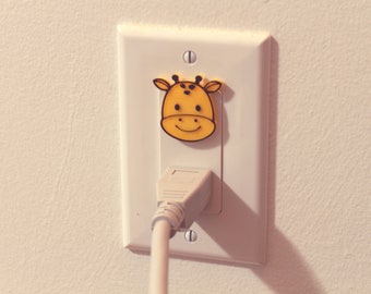 Cute Animal Giraffe Power Outlet Safety Cover (For Canada/US/Japan/Mexico)