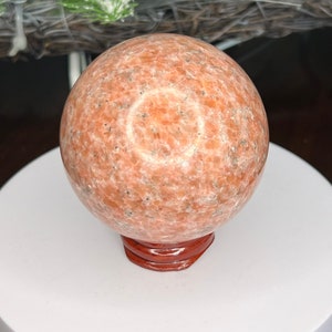 Calcite Crystal Sphere stand included