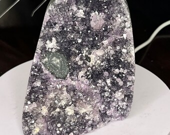 Rainbow Amethyst Galaxy Cut Base (#17)
