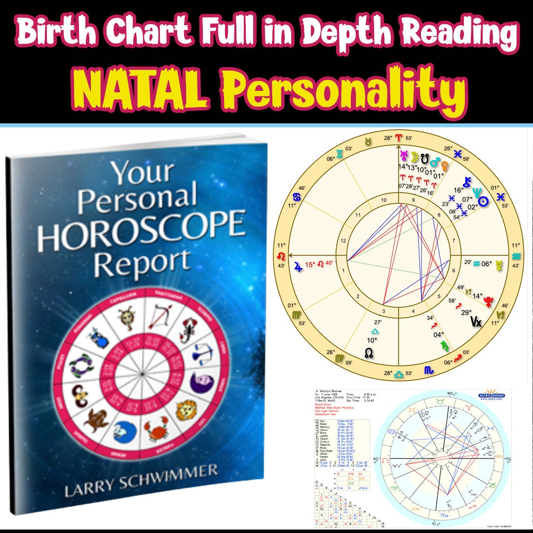 Natal Birth Chart Reading : In-depth Analysis - Etsy