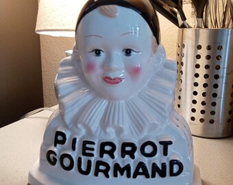 Vintage Pierrot Gourmand Confectionary Bust