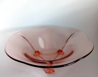 Pink Depression Era Glass Bowl