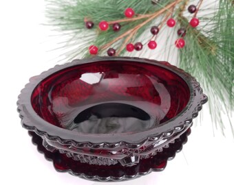 Avon Collectibles Cape Cod Ruby Red 1876 Bowls
