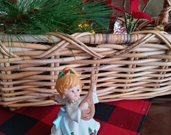 Homco Vintage Angel Figurine Holiday Theme