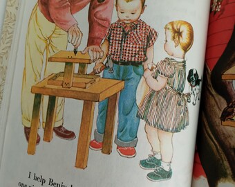 Little Golden Book We Help Daddy 1962