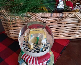 Vintage San Francisco Diner Snow Globe Music Box – Plays Rock Around the Clock