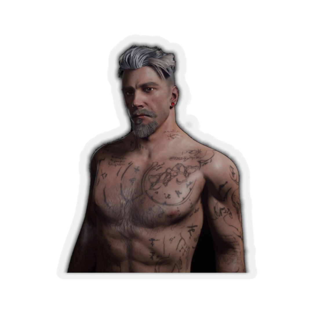 Shirtless Vittorio DBD Kisscut Stickers Etsy