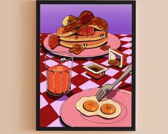 Strawberry Short-stack (DIGITAL PRINT)
