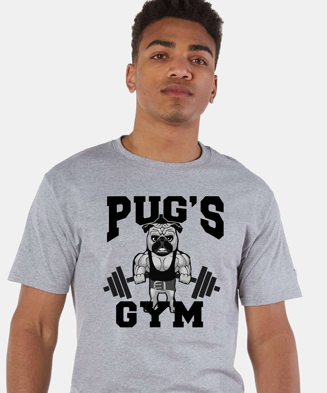 Pugs Gym Tee Shirt Etsy