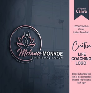 Life Coaching Logo, Spiritual Life Coach, Life Coach, Healing Logo, Therapist Logo, Psychology Logo, Holistic Logo, Yoga Logo, Wellness Logo