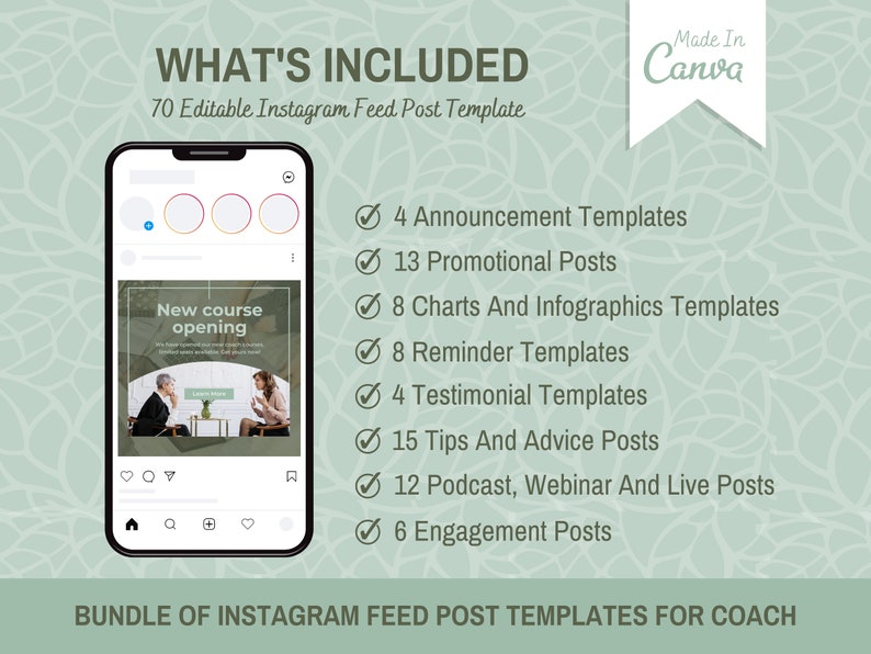 Satic Post Examples Instagram Post for Coaches | Life Coach Instagram Post | Coach ...