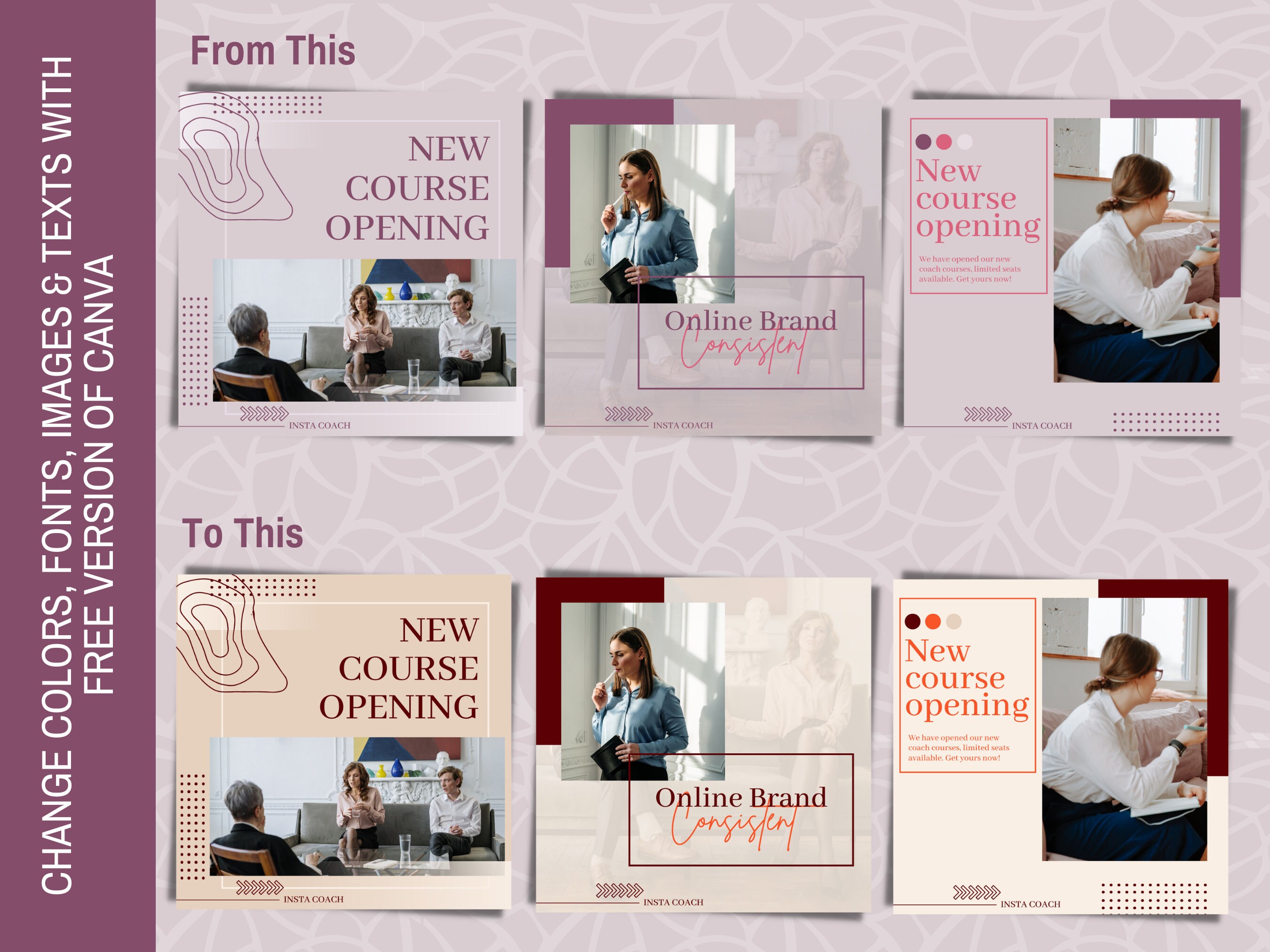 Coach Introduction Post Instagram Post Template for Coach Coaching Instagram Template - Etsy
