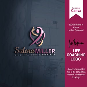 Life Coaching Logo | Life Coach Logo DIY | Therapist Logo | Editable Logo | DIY Logo | Premade Logo Design | Wellness Logo | Life Coach