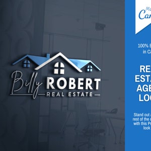 Real Estate Logo Template, Realtor Logo Design, Real Estate Logo, Logo Design Real Estate, DIY Real Estate Logo, Real Estate Logo Canva