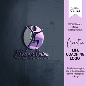 Life Coaching Logo, Health Logo Template, Holistic Logo, Physiology Logo, Therapist Logo, Wellness Logo, Coaching Logo Design, Editable Logo