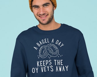 Bagel Shirt Lustig Bagel Geschenk Bagel T-Shirt Bagel Liebhaber Geschenk Foodie Geschenk Kaffee Geschenke Bagel Shirt Jüdisch Geschenk Bagel Rundhalsausschnitt