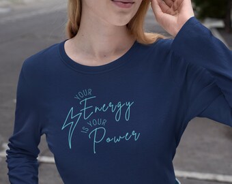 Protect Your Energy Shirt Energy Is Your Power Protect Your Peace Positive Energy Energy Healing Energy Protection Peace  Mental Health
