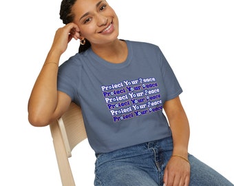 Protect Your Peace with Evil Eyes - Positive Vibes Trendy T-Shirt