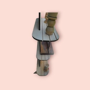 Craft Show display with six shelves that has removable feet and shelves, perfect for art exhibits, craft shows or other events to display your retail items