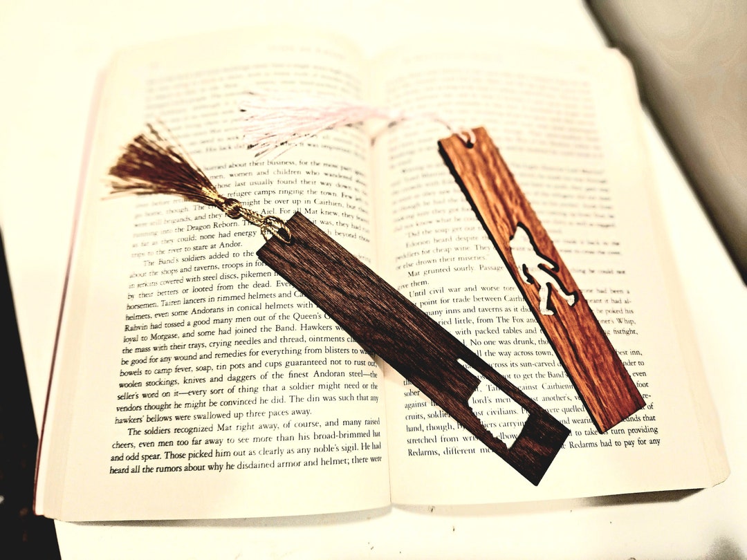 Personalized Wood Bookmark With Tassel: Maple or Walnut - Etsy