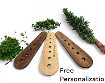 Handmade Wooden Herb Stripper: Chef & Gardener Gift