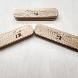 Handmade Red Oak Quilting Clapper with Personalization Option - 6&quot;, 10&quot;, & 12&quot; Variants