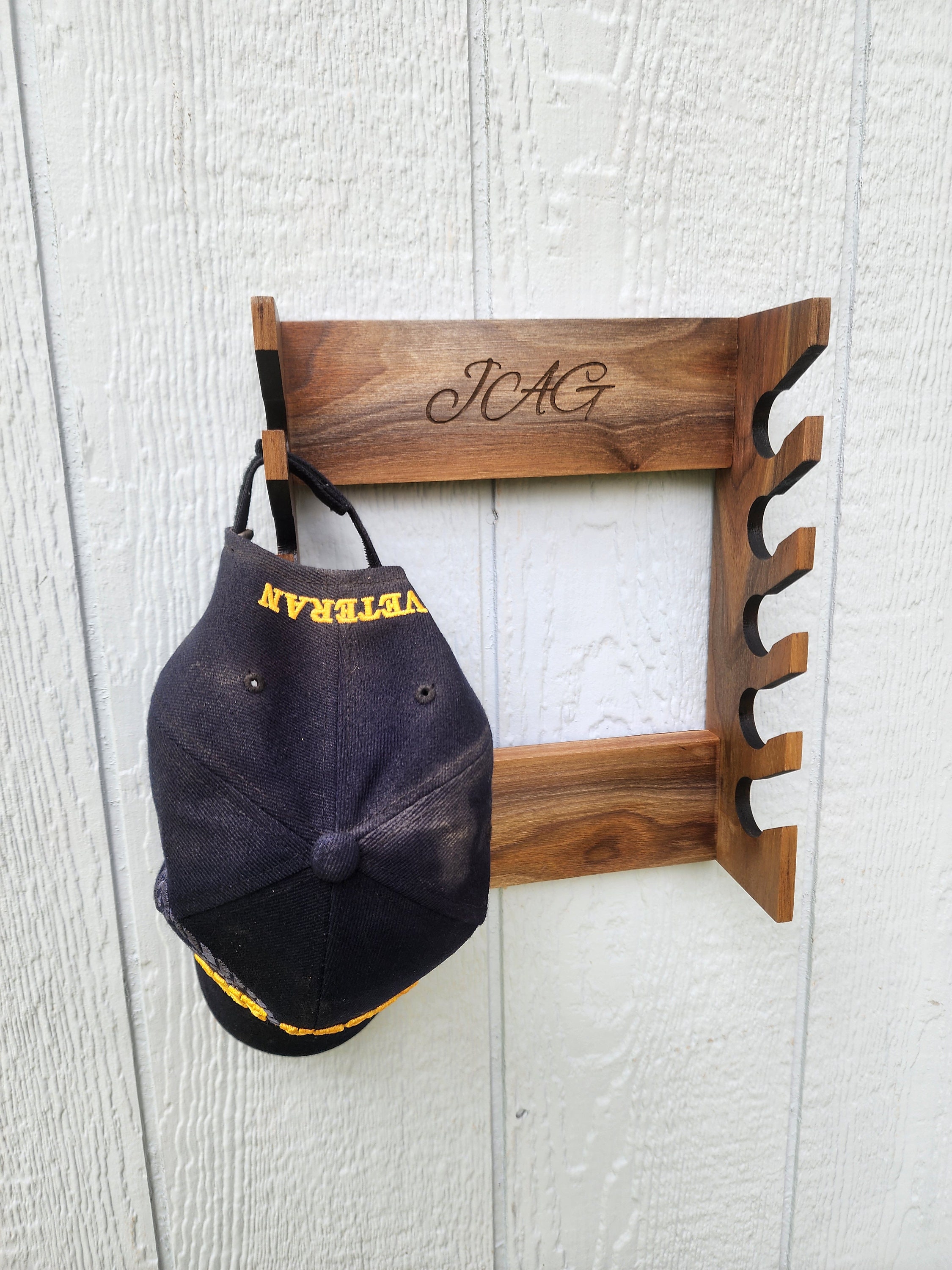 Custom Wood Hat Rack, Hat Display Shelf, Handmade Hat Hanging Rack ...