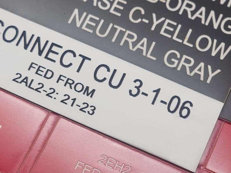 Engraved Electrical Panel Labels, Phenolic Labels, Breaker Box Labels