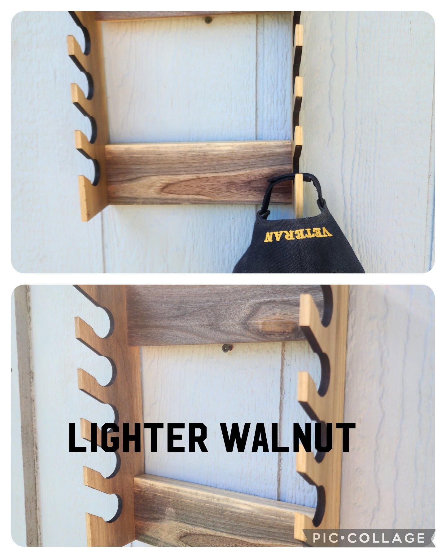 Custom Wood Hat Rack, Hat Display Shelf, Handmade Hat Hanging Rack ...