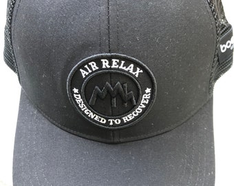 Vintage Air Relax Designed To Recovery Black Baseball Hat NWT