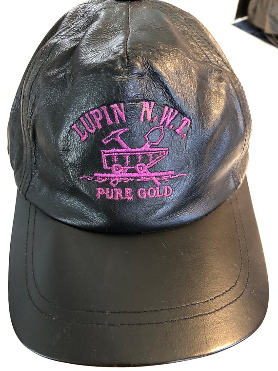 Lupin N.W.T. Pure Gold Black Leather Hat - Etsy display picture 2
