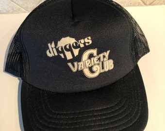 Diggers Variety Club Black Trucker Hat