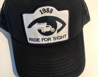 1988 Ride For Sight Black Trucker Hat