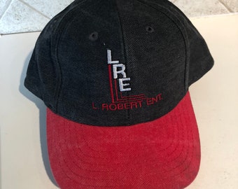 LRE L Robert Ent. Grey and Red Baseball Hat