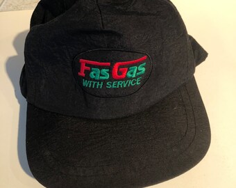 Fas Gas With Service Black Baseball Hat