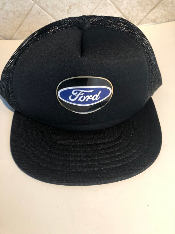 Vintage Ford Black Trucker Hat - image 1